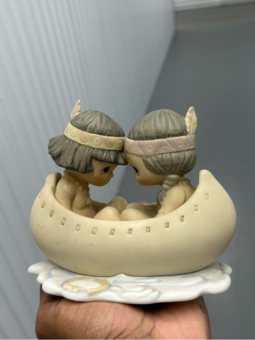 Vintage Precious Moments 1998 "Many Moons In The Same Canoe, Blessum You